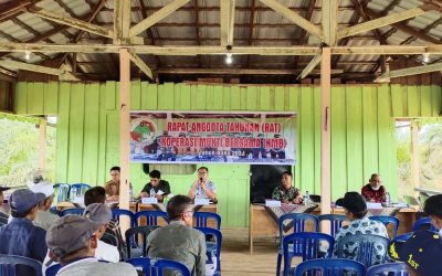 Rapat Anggota Tahunan Koperasi Produsen Mukti Bersama di Desa Belawan Mulia pada 24 Februari 2025